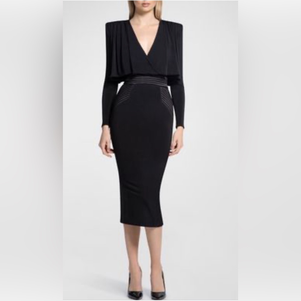 Zhivago the Will midi dress/black/size 6-  like new!